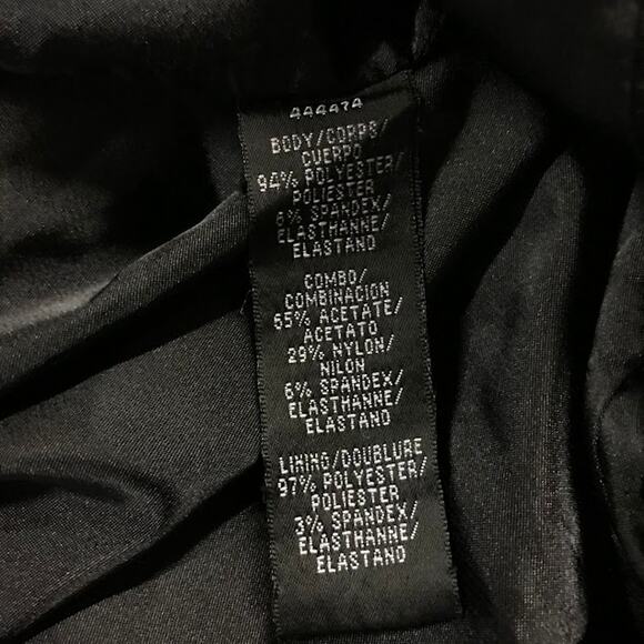 ML Monique Lhuillier Beca Dress 6 Off Shoulder Ruffle Short Sleeve Slit Sheath - Picture 4 of 6